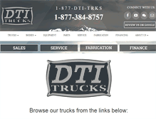 Tablet Screenshot of dtitrucks.com